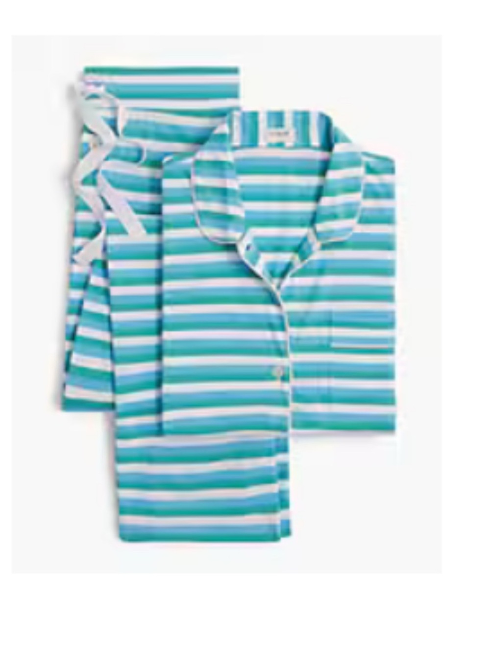 J. Crew Cotton Long sleeve knit pajama set - Picture 9 of 9